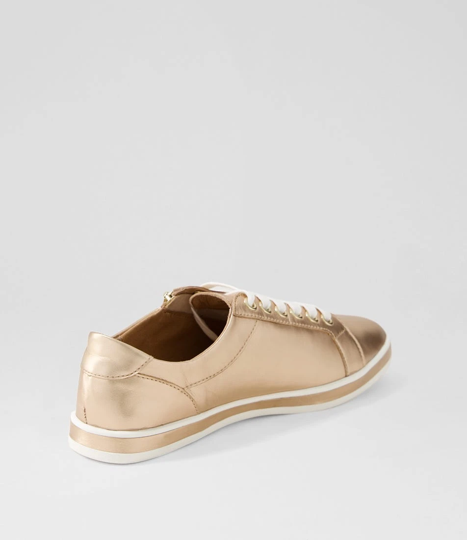 Apply Pale Rose Gold White Leather Sneakers 5 Apply Pale Rose Gold White Leather Sneakers - Image 3