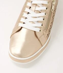 Apply Pale Rose Gold White Leather Sneakers 10 Apply Pale Rose Gold White Leather Sneakers -Lynx Shoes Shop SU12652M1XC5 5
