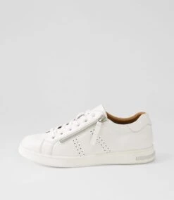 Chaz White Leather Sneakers