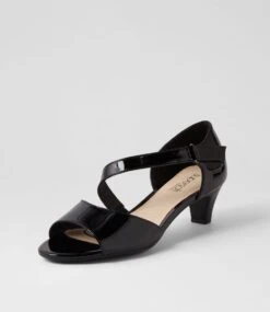 Dating Black Patent Leather Sandals -Lynx Shoes Shop SU12659BLAPL 3