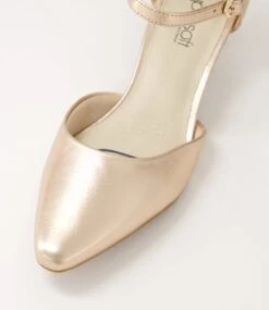 Leyna2 Pale Rose Gold Leather Heels -Lynx Shoes Shop SU12687MCILE 5