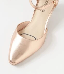 Leyna2 Champagne Leather Heels -Lynx Shoes Shop SU12687N74LE 5