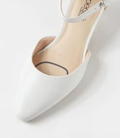 Leyna2 Off White Leather Heels 10 Leyna2 Off White Leather Heels -Lynx Shoes Shop SU12687W25LE 5