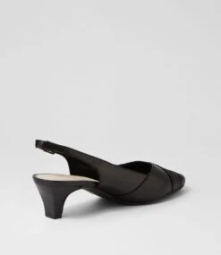 Lockie Black Leather Heels -Lynx Shoes Shop SU12689B66LE 4