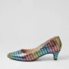 Lateley Rainbow Metallic Leather Heels -Lynx Shoes Shop SU12693MFPLE 2