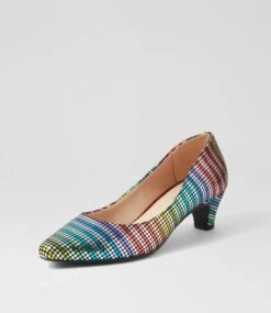 Lateley Rainbow Metallic Leather Heels 8 Lateley Rainbow Metallic Leather Heels -Lynx Shoes Shop SU12693MFPLE 3