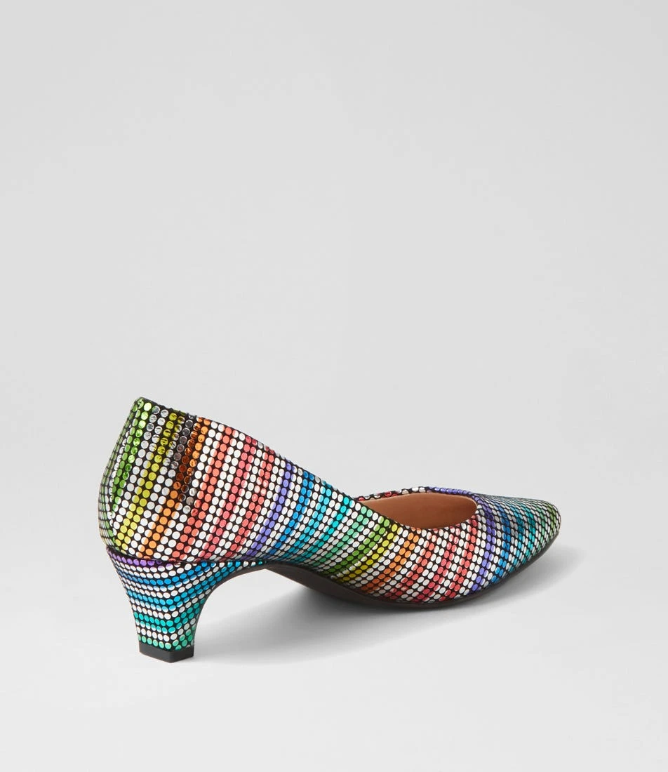 Lateley Rainbow Metallic Leather Heels 5 Lateley Rainbow Metallic Leather Heels - Image 3