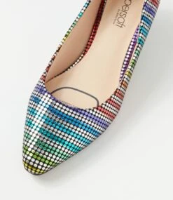 Lateley Rainbow Metallic Leather Heels 10 Lateley Rainbow Metallic Leather Heels -Lynx Shoes Shop SU12693MFPLE 5