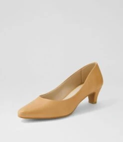 Lateley Dark Tan Leather Heels 8 Lateley Dark Tan Leather Heels -Lynx Shoes Shop SU12693TAOLE 3