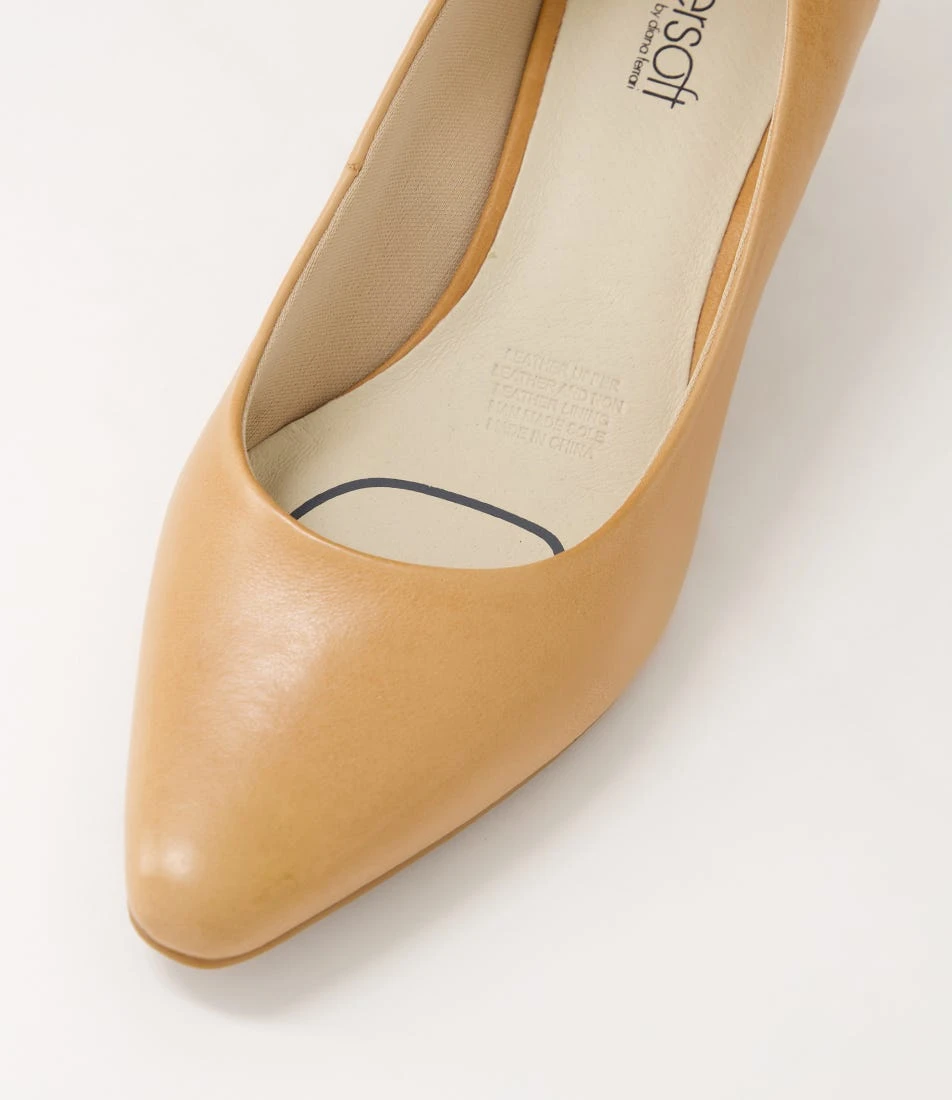 Lateley Dark Tan Leather Heels 6 Lateley Dark Tan Leather Heels - Image 4