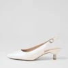 Lisas White Pearl Leather Heels 1 Lisas White Pearl Leather Heels -Lynx Shoes Shop SU12696WBRLE 2