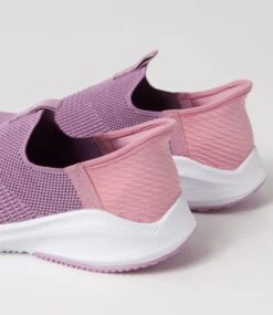 Peterson Mauve White Knit Sneakers -Lynx Shoes Shop SU12709IEWSS 6