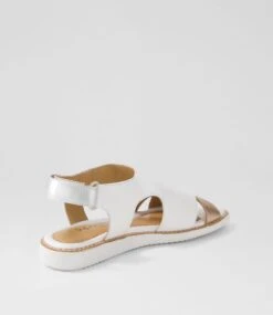 Sages White Pale Rose Gold Multi Sandals -Lynx Shoes Shop SU12717WJ5HG 4