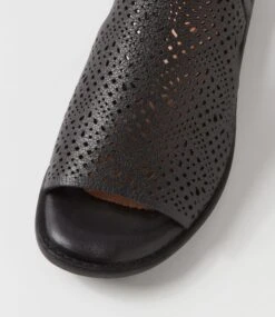 Sooner Black Leather Sandals -Lynx Shoes Shop SU12718B75LE 5