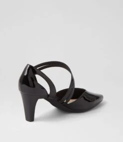 Missy Black Patent Leather Heels -Lynx Shoes Shop SU12726BLAPL 4