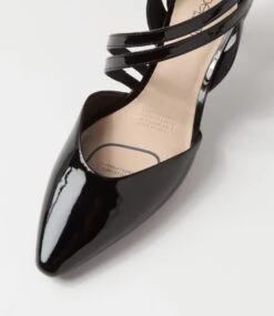 Missy Black Patent Leather Heels -Lynx Shoes Shop SU12726BLAPL 5