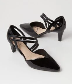 Missy Black Patent Leather Heels -Lynx Shoes Shop SU12726BLAPL 6