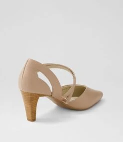 Missy Caramel Leather Heels -Lynx Shoes Shop SU12726T05LE 4