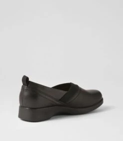 Nass Black Leather Flat Shoes -Lynx Shoes Shop SU12744BLALE 4