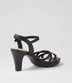 Starts Black Leather Sandals 9 Starts Black Leather Sandals -Lynx Shoes Shop SU12747B66LE 4