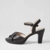 Surrender Black Leather Sandals -Lynx Shoes Shop SU12748BLALE 2