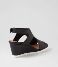 Bethys Black Leather Sandals -Lynx Shoes Shop SU12769BLALE 4