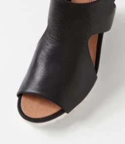 Bethys Black Leather Sandals -Lynx Shoes Shop SU12769BLALE 5