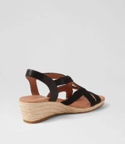 Zozee Black Rope Leather Espadrilles -Lynx Shoes Shop SU12776B58P4 4