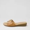 Fanitic Dark Tan Leather Slides -Lynx Shoes Shop SU12778TAOLE 2