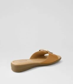 Fanitic Dark Tan Leather Slides 9 Fanitic Dark Tan Leather Slides -Lynx Shoes Shop SU12778TAOLE 4