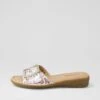 Fanitic White Meadow Patent Leather Slides -Lynx Shoes Shop SU12778XBYPL 2