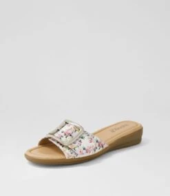 Fanitic White Meadow Patent Leather Slides -Lynx Shoes Shop SU12778XBYPL 3