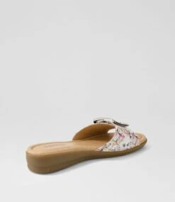 Fanitic White Meadow Patent Leather Slides -Lynx Shoes Shop SU12778XBYPL 4