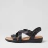 Fionas Black Leather Sandals 2 Fionas Black Leather Sandals -Lynx Shoes Shop SU12781B75LE 2
