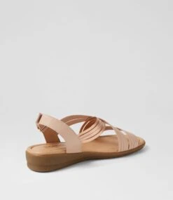 Fionas Warm Rose Gold Leather Sandals -Lynx Shoes Shop SU12781PSQLE 4