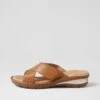 Bayrain Dark Tan Gum Sole Leather Slides 2 Bayrain Dark Tan Gum Sole Leather Slides -Lynx Shoes Shop SU12818TUMLE 2