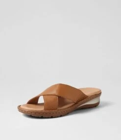 Bayrain Dark Tan Gum Sole Leather Slides -Lynx Shoes Shop SU12818TUMLE 3