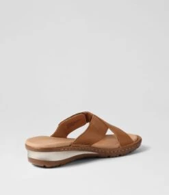 Bayrain Dark Tan Gum Sole Leather Slides -Lynx Shoes Shop SU12818TUMLE 4