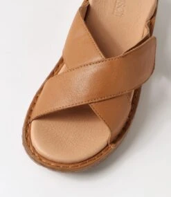 Bayrain Dark Tan Gum Sole Leather Slides -Lynx Shoes Shop SU12818TUMLE 5