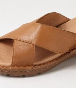 Bayrain Dark Tan Gum Sole Leather Slides -Lynx Shoes Shop SU12818TUMLE 6