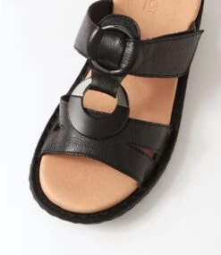 Bestie Black Leather Slides 10 Bestie Black Leather Slides -Lynx Shoes Shop SU12819B75LE 5