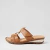 Bestie Dark Tan Gum Sole Leather Slides -Lynx Shoes Shop SU12819TUMLE 2