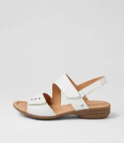 Bills White Gum Leather Sandals