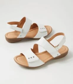 Bills White Gum Leather Sandals -Lynx Shoes Shop SU12829WZLLE 6