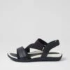 Exile Navy Leather Elastic Sandals 1 Exile Navy Leather Elastic Sandals -Lynx Shoes Shop SU12840DDH63 2