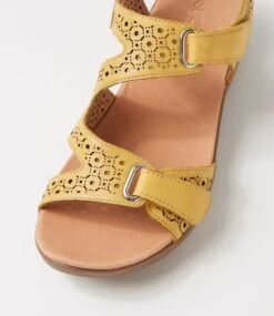 Maz2 Yellow Gum Sole Leather Sandals -Lynx Shoes Shop SU12874YFMLE 5