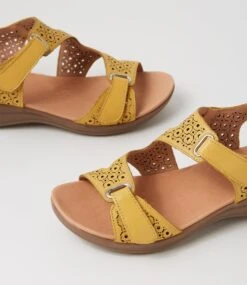 Maz2 Yellow Gum Sole Leather Sandals -Lynx Shoes Shop SU12874YFMLE 6