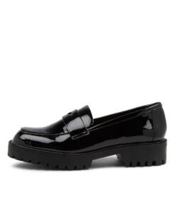 Royce Black Patent Loafers