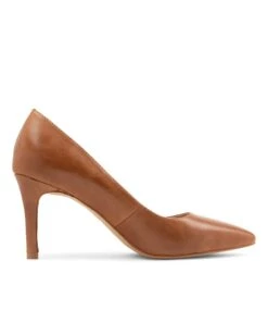 Barrios Tan Leather Pump Heels -Lynx Shoes Shop TO10489TANLE 5