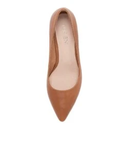 Barrios Tan Leather Pump Heels -Lynx Shoes Shop TO10489TANLE 6